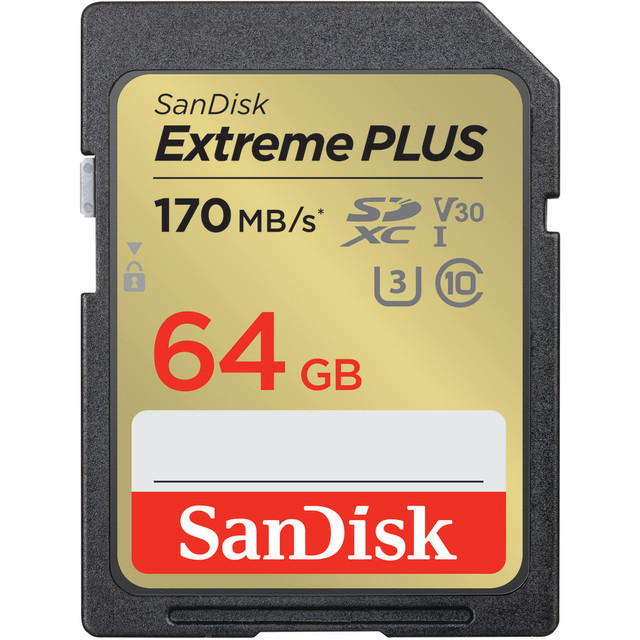SANDISK CORPORATION SanDisk SDSDXW2-064G-ANCIN  Extreme PLUS SDXC UHS-I card, 64GB