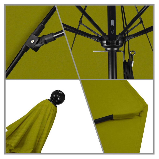 California Umbrella 194061620014 Patio Umbrellas; Fabric Color: Ginkgo ; Base Included: No ; Fade Resistant: Yes ; Diameter (Feet): 11 ; Canopy Fabric: Pacifica