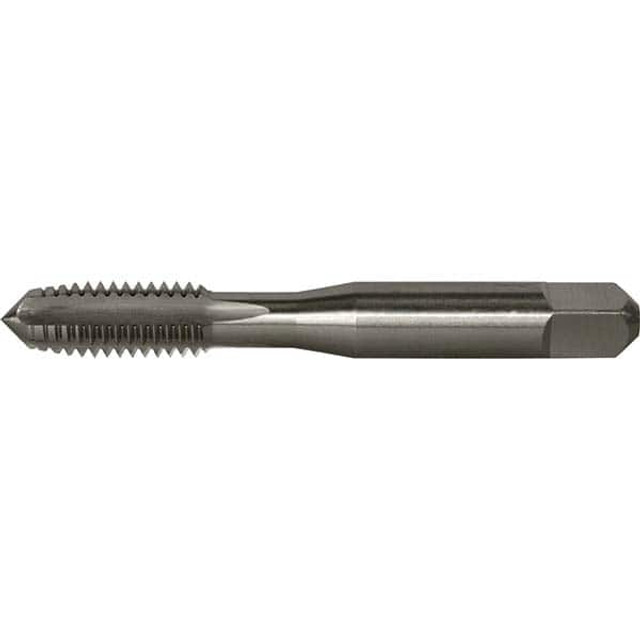 Greenfield Threading 330016 Straight Flute Tap: #0-80 UNF, 2 Flutes, Plug, 2B Class of Fit, High Speed Steel, Bright/Uncoated