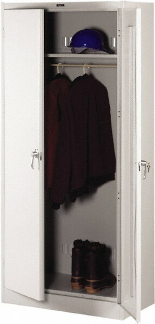 Tennsco 2471-LGY Wardrobe Storage Cabinet: 36" Wide, 24" Deep, 78" High