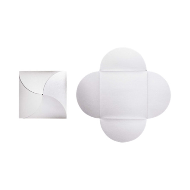 ACTION ENVELOPE EX10-LEBASMPC-140 LUX Petal Invitations, 6 1/4in x 6 1/4in, Silver Metallic, Pack Of 140