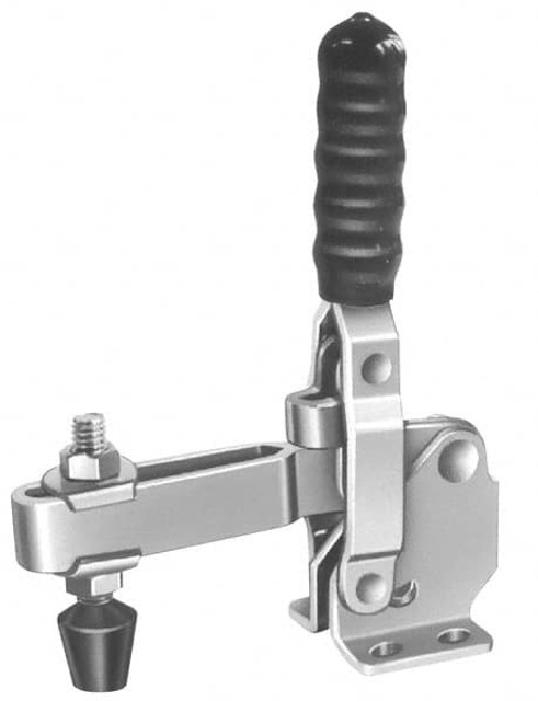 Value Collection GH-12060 Manual Hold-Down Toggle Clamp: Vertical, 200 lb Capacity, Solid Bar, Flanged Base