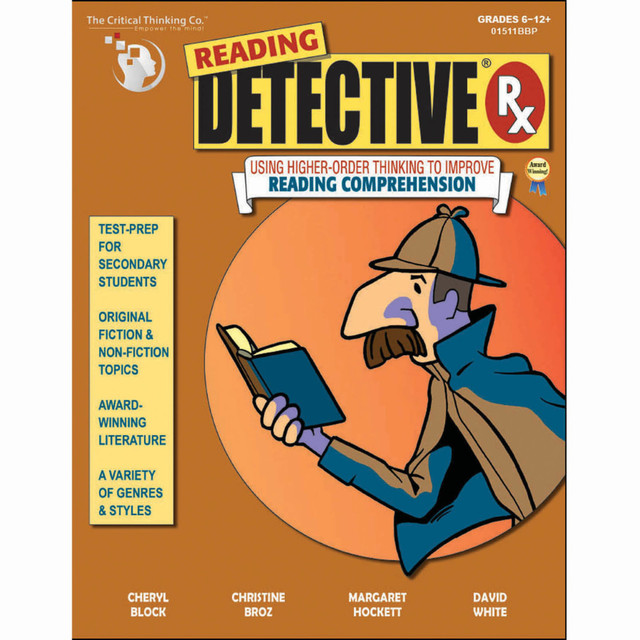 Practice vocabulary, cause and effect and drawing conclusions with students using The Critical Thinking Co. Reading Detective Beginning Workbook. Unique, fun activities help students work on reading skills while enjoying themselves in the classroom.  Designed to help students work on critical reading skills, such as analysis, synthesis, vocabulary, cause and effect, drawing conclusions and more.  Helps students understand and conquer challenging critical reading concepts.  192 pages filled with activities.