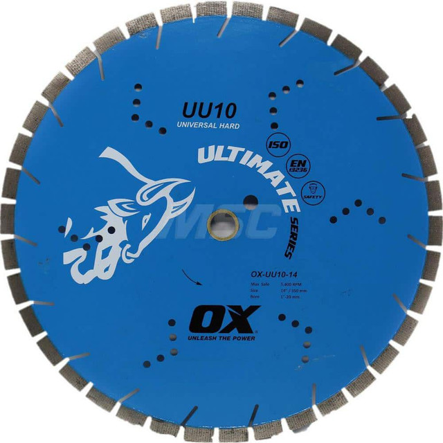 Ox Tools OX-UU10-12 Wet & Dry Cut Saw Blade: 12" Dia, 1" Arbor Hole