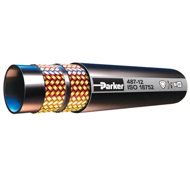 Parker 487TC-8-BX 1/2" ID x 0.81" OD, 4,000 Working psi Hydraulic Hose