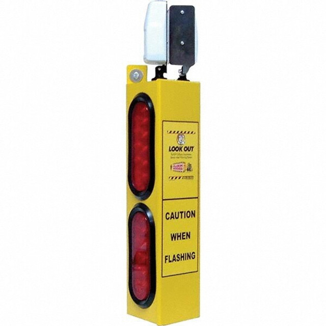 TAPCO 118501 Auxiliary Lights; Light Type: Forklift Warning Light ; Amperage Rating: 1.00 ; Color: Yellow/Red ; Material: Aluminum; Aluminum ; Voltage: 110 VAC to 24VDC