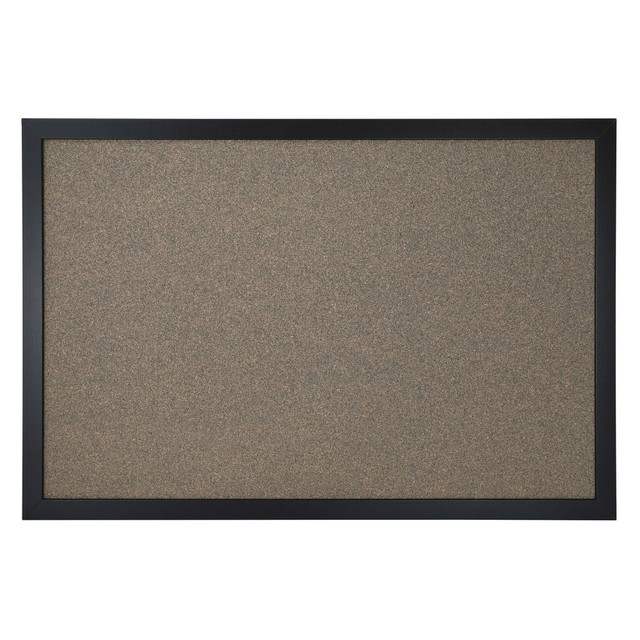 OFFICE DEPOT KK0338  Brand Cork Bulletin Board, 24in x 36in, Black Finish Frame