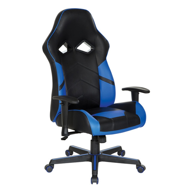 OFFICE STAR PRODUCTS VPR25-BL Office Star Vapor Gaming Chair, Black/Blue OFFICE STAR PRODUCTS VPR25-BL Office Star Vapor Gaming Chair, Black/Blue