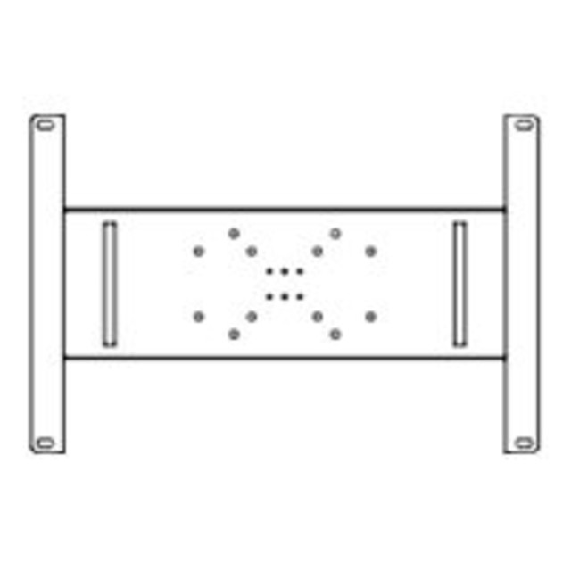 PEERLESS INDUSTRIES, INC. PLP-V6X6 Peerless-AV PLP-V6X6 Mounting Plate for Flat Panel Display - Black - 600 x 600 - VESA Mount Compatible - 1