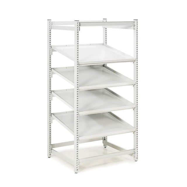 Treston TFR900SS-49 Carton Flow Rack: 36-47/64" Wide, 73" High, 31-11/16" Deep