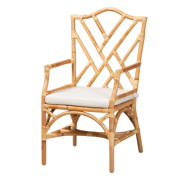 WHOLESALE INTERIORS, INC. bali &amp; pari 2721-11881 bali & pari Delta Dining Chair, Natural/White