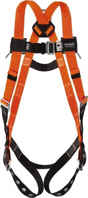 Miller T4500/S/MAK Fall Protection Harnesses: 400 Lb, Single D-Ring Style, Size Small & Medium