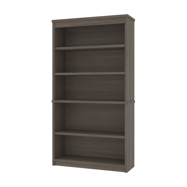 BESTAR INC. 44700-47 Bestar Universel 66inH 5-Shelf Bookcase, Bark Gray