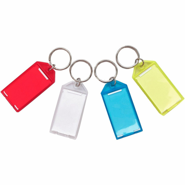 SP RICHARDS 02881 Sparco Replacement Key Tags - 0.25in Length x 0.75in Width - Oval - 4 / Pack - Assorted