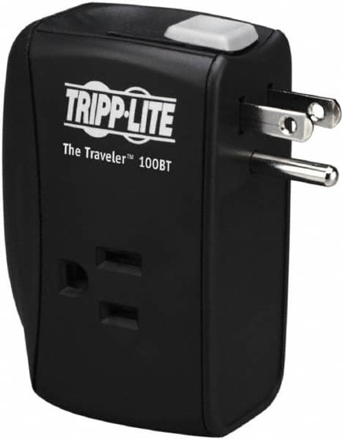 Tripp-Lite TRAVELER100BT 2 Outlets, 120 VAC15 Amps, Power Outlet Strip