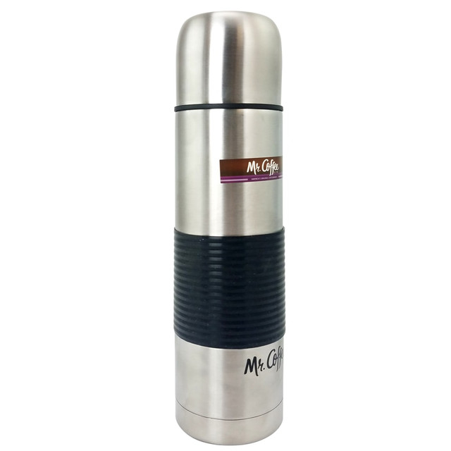 GIBSON OVERSEAS INC. 99586629M Mr. Coffee Javelin Thermal Travel Bottle, 16 Oz, Silver