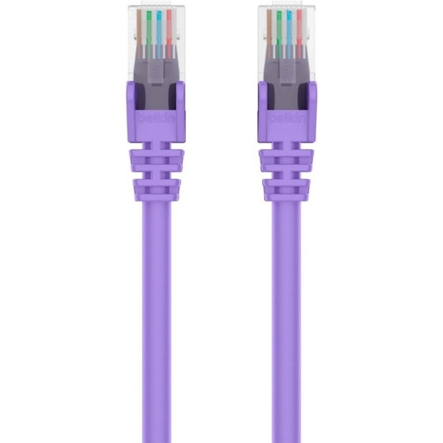 Snagless design prevents cracking and breaking  Ideal for use with 100-1000BASE-T networks  RJ45 plugs with 50-micron gold-plated connectors for clear signal  4 twisted pairs of stranded copper wires prevent crosstalk  CAT6 Ethernet patch cable for connecting to LANs or the Internet