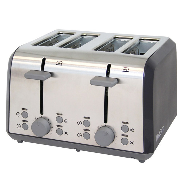 GREENFIELD WORLD TRADE INC. 78824 West Bend 4-Slice Toaster, Silver