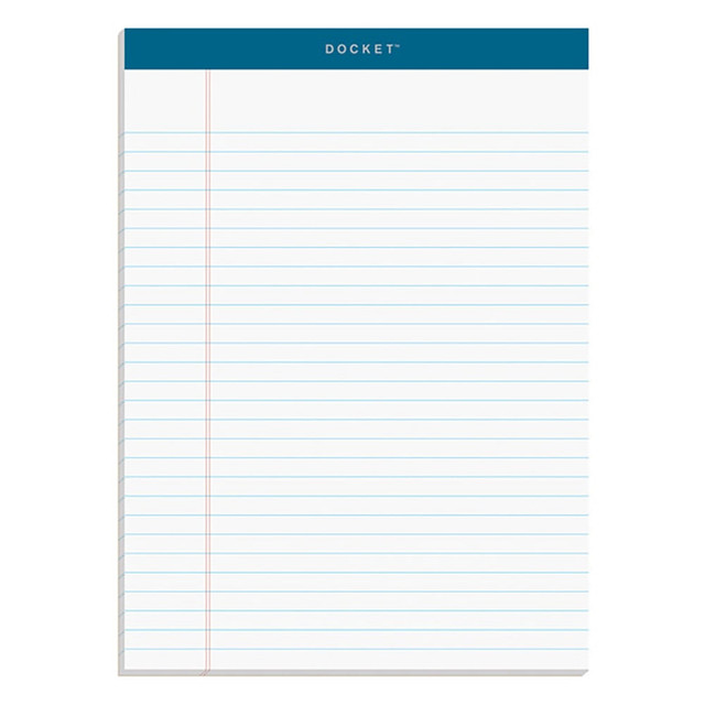 TOPS BUSINESS FORMS 63410 TOPS Docket Writing Pads, 8 1/2in x 11 3/4in, Legal Ruled, 50 Sheets Per Pad, White, Pack Of 12 Pads TOPS BUSINESS FORMS 63410 TOPS Docket Writing Pads, 8 1/2in x 11 3/4in, Legal Ruled, 50 Sheets Per Pad, White, Pack Of 12 Pads