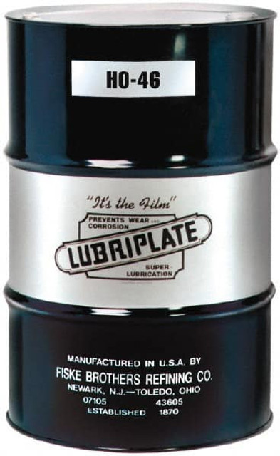 Lubriplate L0771-062 Hydraulic Machine Oil: SAE 20, ISO 46, 55 gal, Drum
