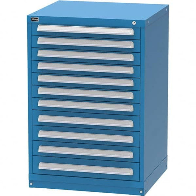 Vidmar XSEP2004ALBB 11 Drawer, 344 Compartment Bright Blue Steel Modular Storage Cabinet