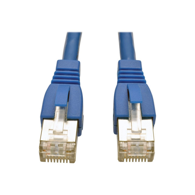 TRIPP LITE N262-007-BL  7ft Augmented Cat6 Cat6a Shielded 10G Patch Cable RJ45 M/M Blue - First End: 1 x RJ-45 Male Network - Second End: 1 x RJ-45 Male Network - 10 Gbit/s - Patch Cable - Shielding - 26 AWG - Blue