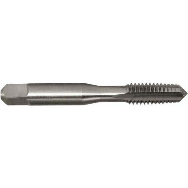 Greenfield Threading 328364 Straight Flute Tap: M5x0.80 Metric Coarse, 4 Flutes, Taper, 6H Class of Fit, High Speed Steel, Bright/Uncoated