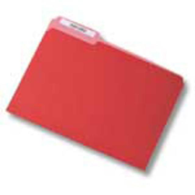 ESSELTE CORP 15213RED Pendaflex 2-Tone Color Folders, 1/3 Cut, Letter Size, Red, Pack Of 100