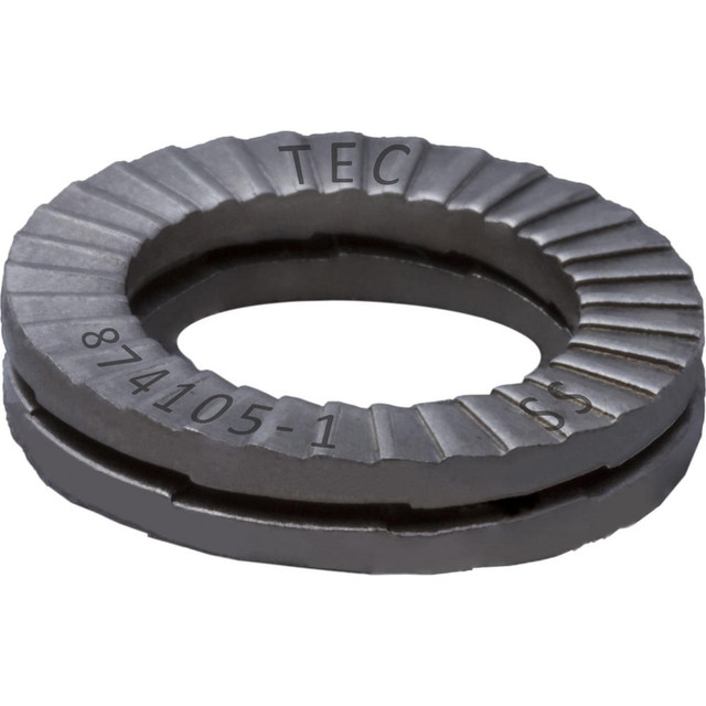 TEC Series TEC-M16SS-100 Wedge Lock Washer: 1" OD, 0.669" ID, Stainless Steel, 316L, Uncoated