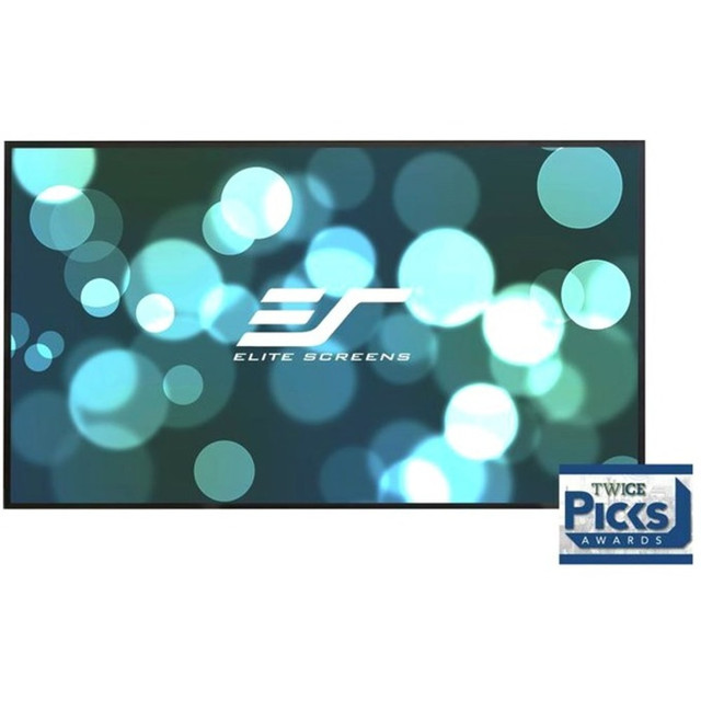 ELITE SCREENS INC. AR100WH2 Elite Screens? Aeon - 100-inch 16:9, 4K Home Theater Fixed Frame EDGE FREE? Borderless Projection Projector Screen, AR100WH2in