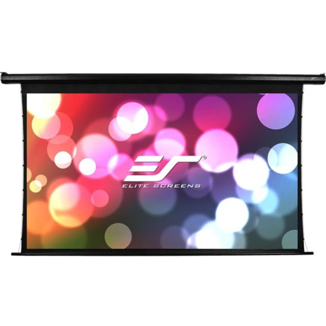 ELITE SCREENS INC. ELECTRIC125HT Elite Screens Spectrum Tab-Tension - 125-inch 16:9, 4K Tensioned Electric Motorized Projection Projector Screen, Electric125HT"