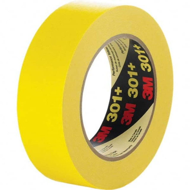 3M Masking Tape: 36 mm Wide, 55 m Long, 6.3 mil Thick, Yellow 7000148420