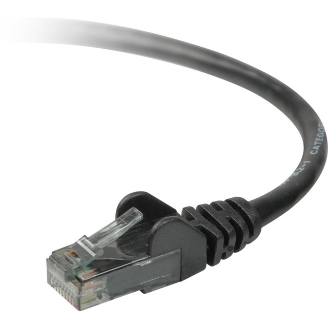 BELKIN, INC. Belkin A3L980B50-BLK-S  Cat. 6 Network Patch Cable - RJ-45 Male - RJ-45 Male - 50ft - Black