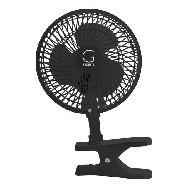 BHRS GROUP LLC A1CLIPFANBLACK Genesis 6in Max Breeze Clip Fan With Attachable Tabletop Base, 10inH x 5inW x 5inD, Black BHRS GROUP LLC A1CLIPFANBLACK Genesis 6in Max Breeze Clip Fan With Attachable Tabletop Base, 10inH x 5inW x 5inD, Black
