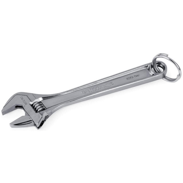 Bahco 8071RCUS-TH Adjustable Wrenches; Overall Length (Inch): 8 ; Finish: Chrome ; Handle Type: Contoured ; Measuring Scale: Yes ; Ratcheting: No ; Lockable: No