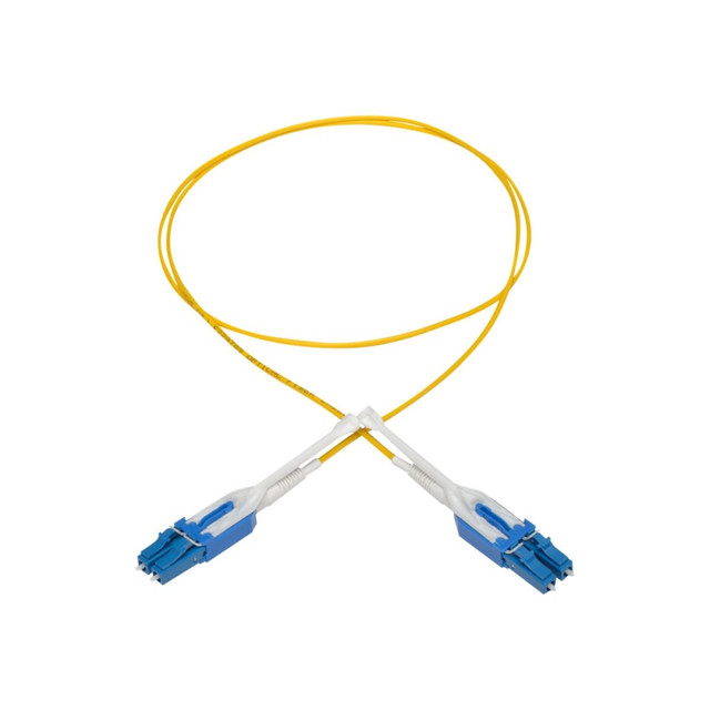 TRIPP LITE N370-01M-T Eaton Tripp Lite Series Duplex Singlemode 9/125 Fiber Patch Cable (LC/LC), Push/Pull Tabs, 1 m (3 ft.) - Patch cable - LC single-mode (M) to LC single-mode (M) - 1 m - fiber optic - duplex - 9 / 125 micron - yellow