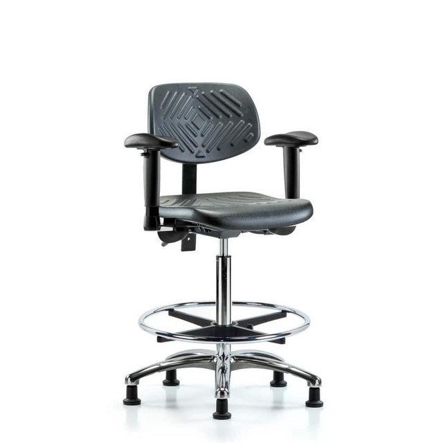 Blue Ridge Ergonomics MSC44754 Task Chair: Polyurethane, Black