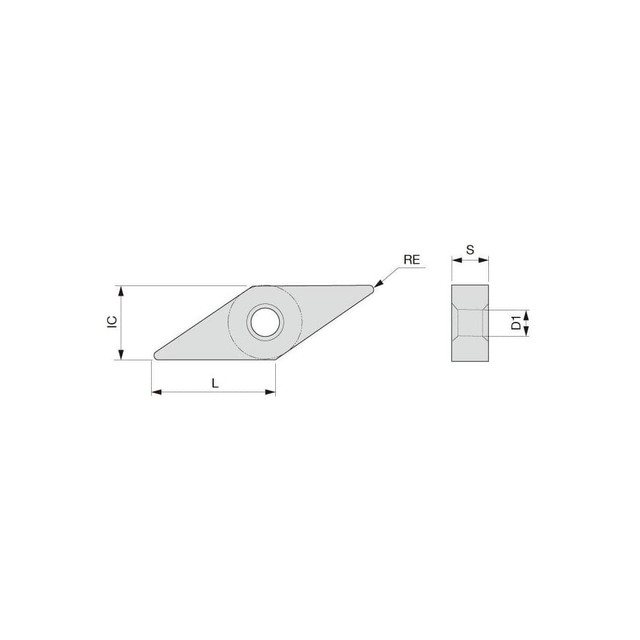 Tungaloy 6785674 Turning Insert: VNMG333TM T9205, Solid Carbide