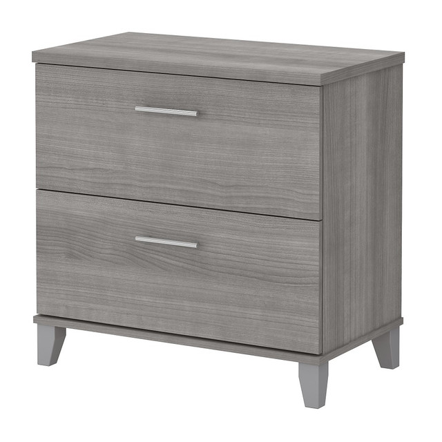 BUSH INDUSTRIES INC. WC81280 Bush Business Furniture Somerset 29-3/4inW x 16-11/16inD Lateral 2-Drawer File Cabinet, Platinum Gray, Standard Delivery
