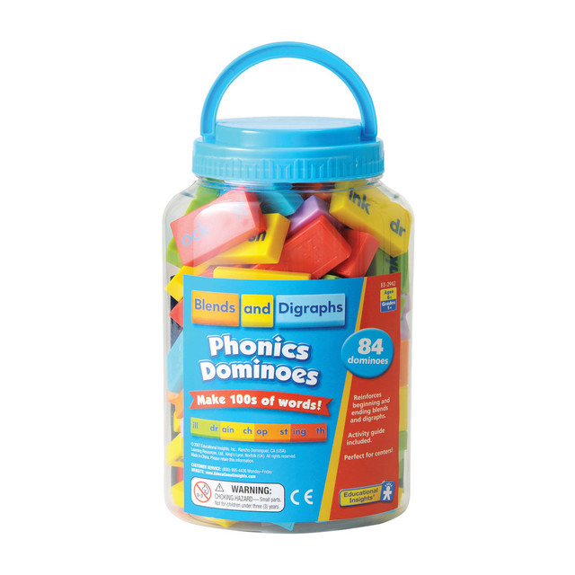 EDUCATIONAL INSIGHTS EI-2942 Learning Resources Blends And Digraphs Phonics Dominoes, Pack Of 84