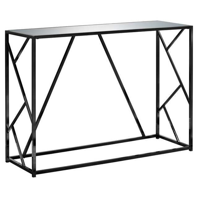 MONARCH PRODUCTS I 3397 Monarch Specialties Carolina Accent Table, 32inH x 44inW x 15-3/4inD, Black