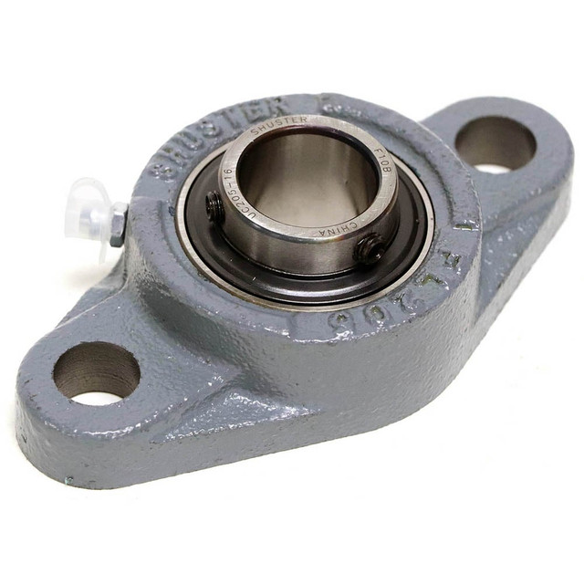 Shuster 05607061 UCFL207-23, 1-7/16" ID, 90mm OAL x 161mm OAH x 1-3/4" Wide, 2-Bolt Flange Bearing