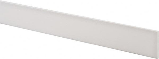 USA Industrials BULK-PS-PTFE-68 Plastic Bar: Polytetrafluoroethylene (Virgin), 1/8" Thick, 12" Long, White