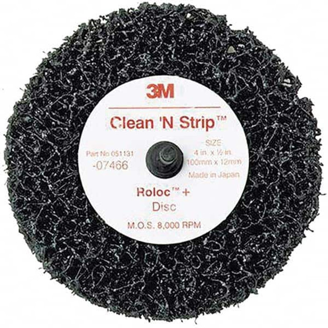 3M 7000120779 Deburring Disc: 4" Dia, 1/2" Hole, Very Coarse Grade, Silicon Carbide