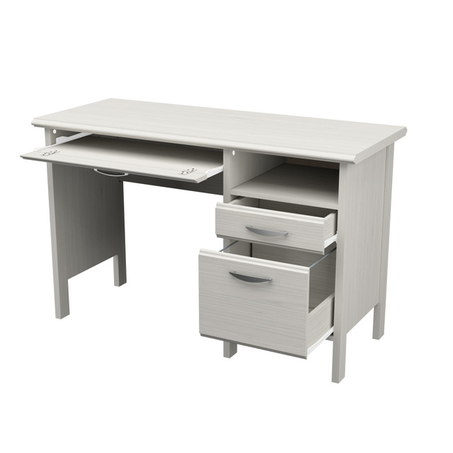 INVAL AMERICA, INC. ES-15103 Inval 47inW Computer Desk, Washed Oak INVAL AMERICA, INC. ES-15103 Inval 47inW Computer Desk, Washed Oak