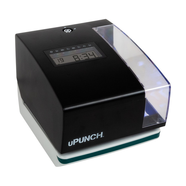 SECOND LINE CR1000 uPunch Digital Time Clock And Date Stamp, 5.6inH x 6.5inW x 6.8inD, CR1000
