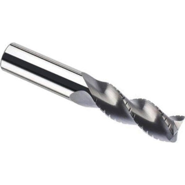 SGS 34015 Corner Radius End Mill: 1" Dia, 1-1/2" LOC, 0.12" Radius, 3 Flutes, Solid Carbide