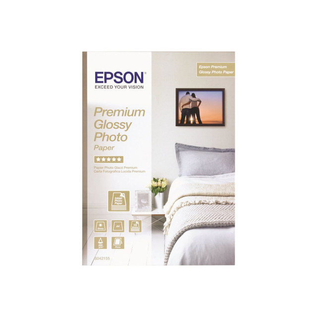 EPSON AMERICA INC. S041742 Epson Glossy Premium Photo Paper, 16in x 100ft