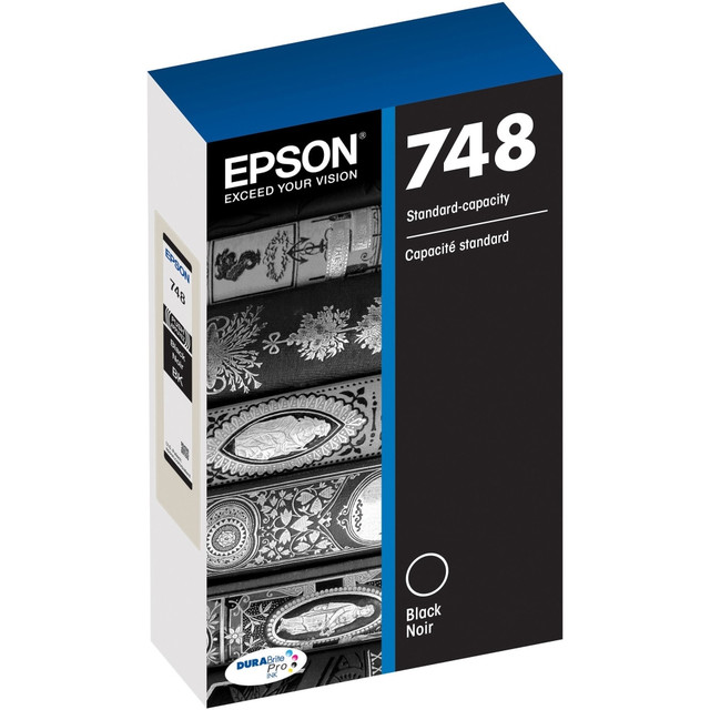 EPSON AMERICA INC. T748120 Epson DURABrite Pro 748 Original Standard Yield Inkjet Ink Cartridge - Black - 1 Each - 2500 paginas EPSON AMERICA INC. T748120 Epson DURABrite Pro 748 Original Standard Yield Inkjet Ink Cartridge - Black - 1 Each - 2500 paginas