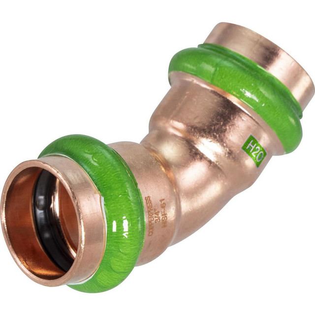 Merit Brass MB11510 Copper Pipe Fittings; Fitting Type: 45 Degree Elbow ; Fitting Size: 1-1/2 ; Style: Press Fitting ; Connection Type: Push to Connect ; Material: Copper ; End Connection: Press